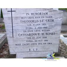 Grafstenen kerkhof Herwen Coll. HKR (217) Th.J.E.Grob & C.E.M.Bones